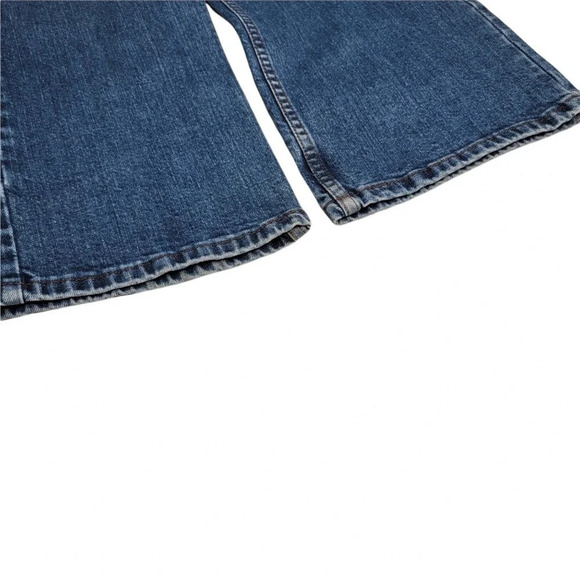 HARLEY DAVIDSON Women's Highrise Medium Wash Bootcut Jeans Size 8 Long Blue - Picture 5 of 16